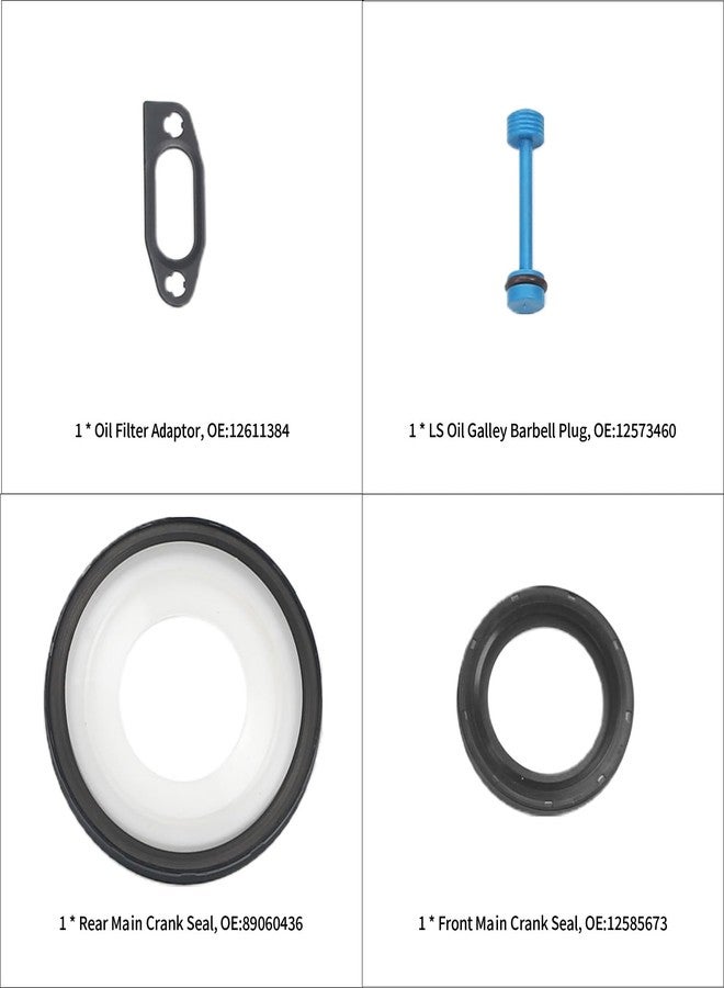 ZONFANT GEN 3 III New LS Gasket Set Kit and LS9 Head Gaskets Compatible with Chevy GMC Vehicle Silverado Sierra LS1 LS6 LQ4 LQ9 4.8L 5.3L 5.7L 6.0L LS Engine Gasket Kit, Replace#12551933 12558178 12611384 - Image 4